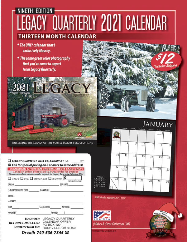 Massey Ferguson 2021 Calendar