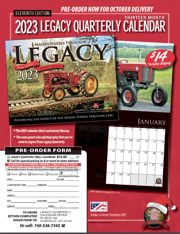 Massey Ferguson 2023 Calendar