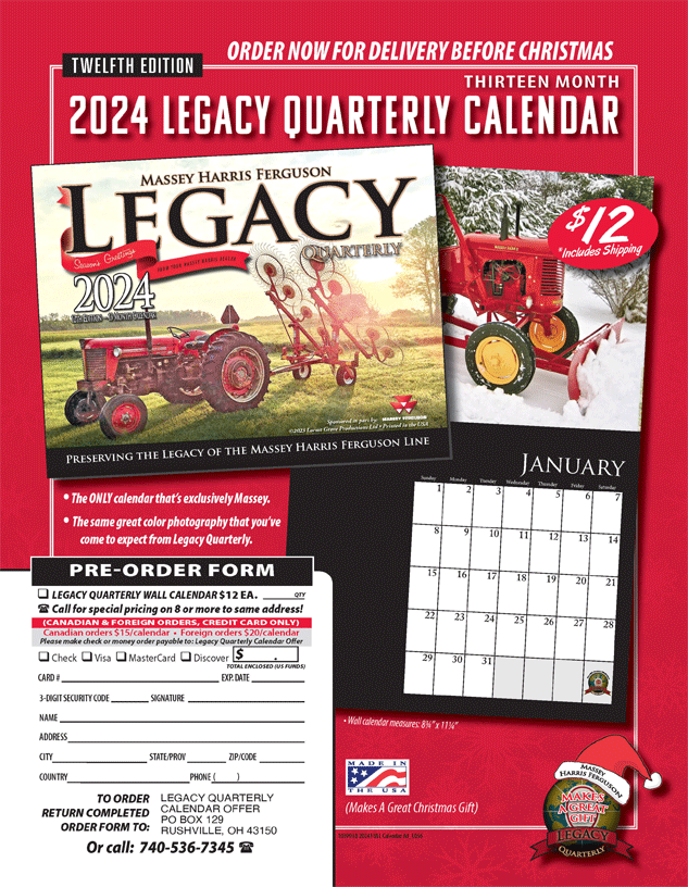 Massey Ferguson 2024 Calendar